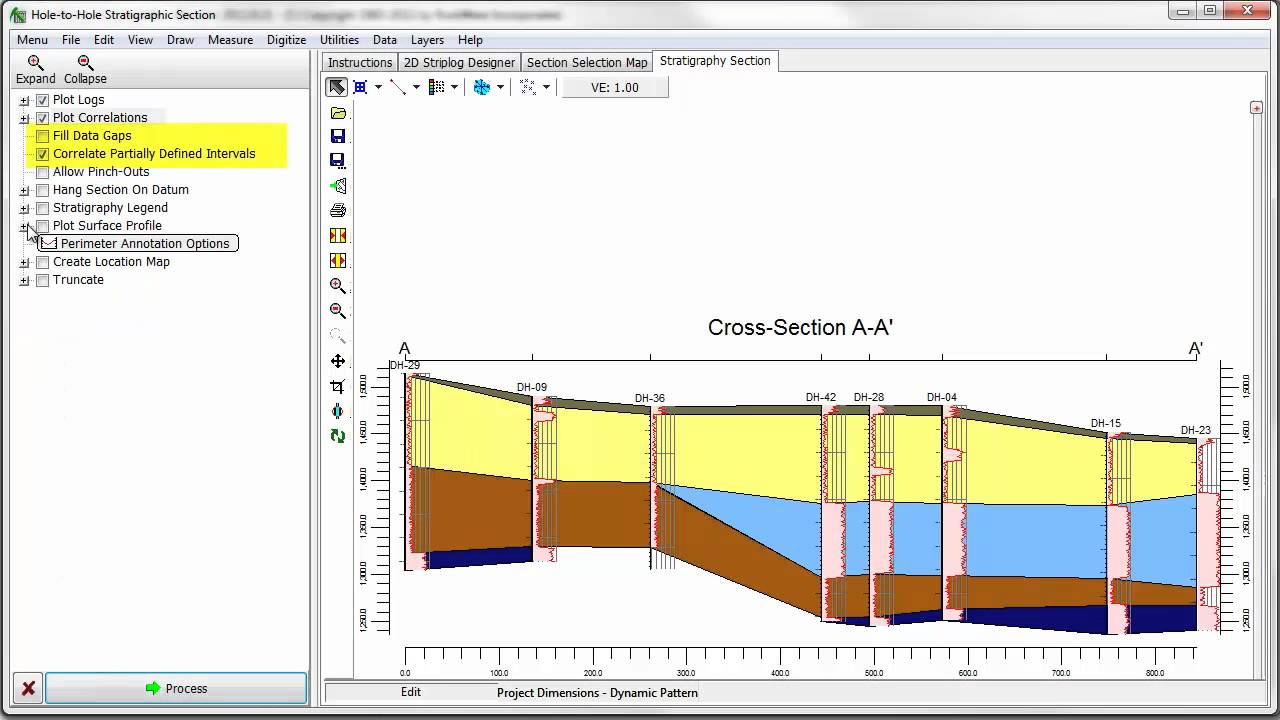 geologic cross section software free